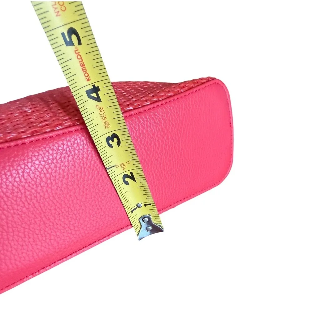 Vera Bradley Mini Slouchy Crossbody Bag Cayenne Red Woven Faux‎ Leather